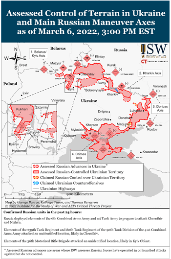 俄罗斯在乌克兰的领土控制（图 1）